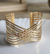 Unique trendy Layered handcuff for women