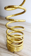 Beautiful spiral gold Tone Bangle set