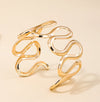 Elegant Stripe Alloy Plating Womens Bracelet 