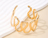 Elegant Stripe Alloy Plating Womens Bracelet 