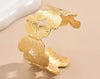 Butterfly Handcuff Gold tone Bracelet for Women 