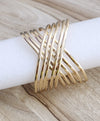 Unique trendy Layered handcuff for women