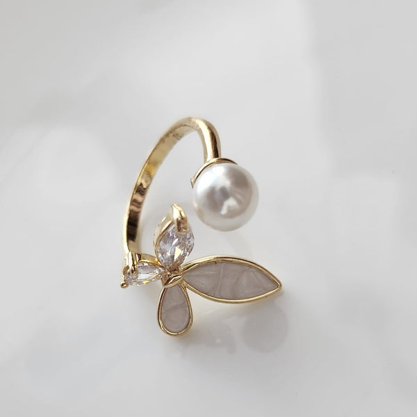 Adorable gold Tone Adjustable Finger Ring For Women 