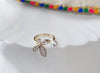 Adorable gold Tone Adjustable Finger Ring For Women 