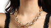 Trendy Twisted Necklace with Earrings 
